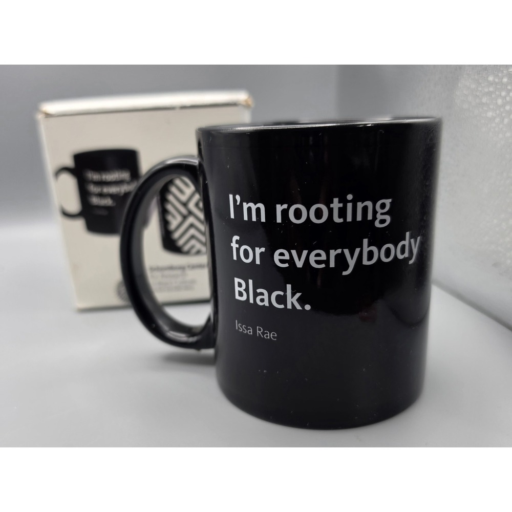 Issa Rae I'm Rooting for Everybody Black Mug Schomburg Center NYPL w/ Box